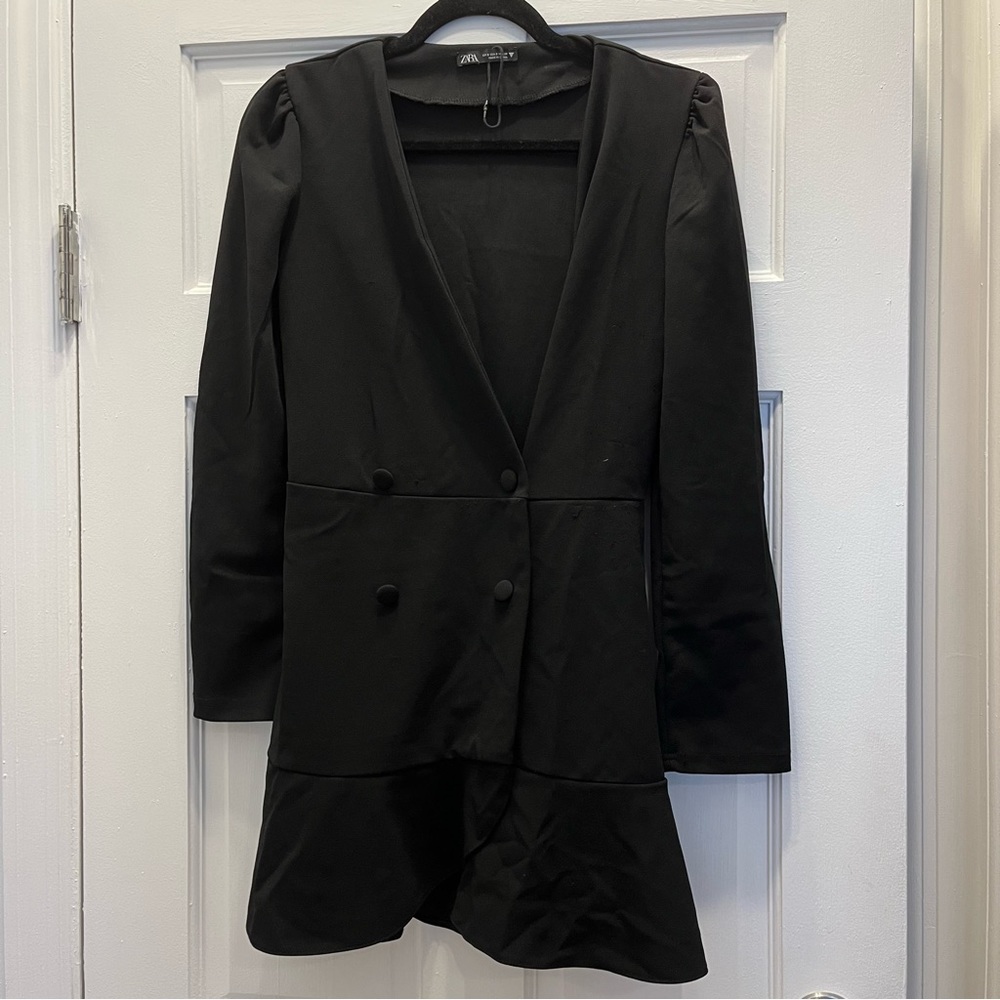 Zara puff sleeve dress